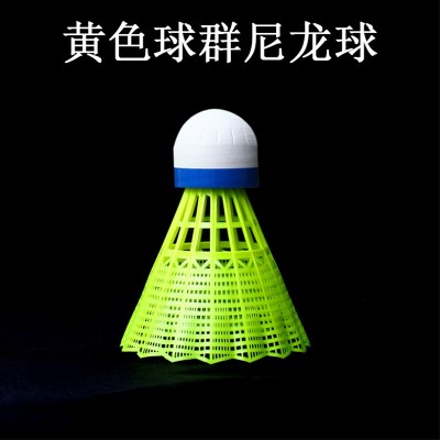 羽毛球尼龙批发锻炼鹅头七彩灯芯塑料用间夜光羽毛球塑料羽毛球图4