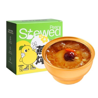 桂花燕窝炖梨冬季滋补暖身免煮即食代餐食品烤梨营养早餐燕窝梨汤图5