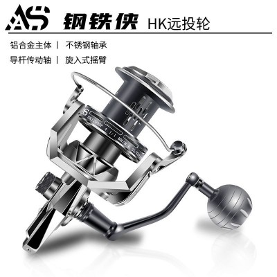 AS猎渔王鳌鲨钢铁侠HK微物纺车轮全金属水滴轮渔线轮大远投轮渔具图3