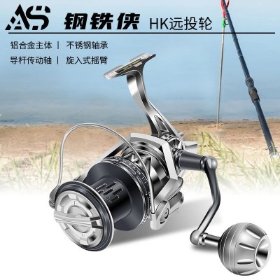 AS猎渔王鳌鲨钢铁侠HK微物纺车轮全金属水滴轮渔线轮大远投轮渔具图4