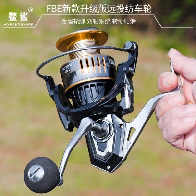 AS猎渔王鳌鲨FBE纺车轮全金属水滴轮远投轮渔线轮路亚轮 海钓渔具图2