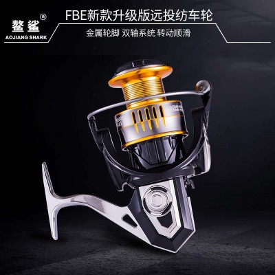 AS猎渔王鳌鲨FBE纺车轮全金属水滴轮远投轮渔线轮路亚轮 海钓渔具图4