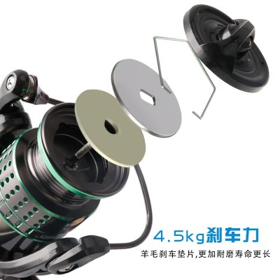 得趣碳素轻量153g路亚轮纺车轮微物马口轮鱼线轮渔轮海竿鱼轮批发图2