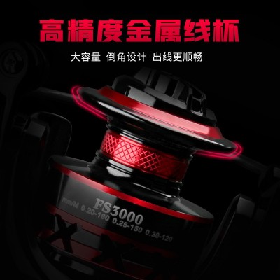 得趣渔轮纺车轮全金属摇臂鱼轮渔线轮海杆轮远投轮路亚鱼线轮批发图3