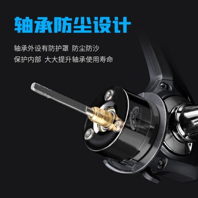 得趣渔线轮海杆轮路亚轮渔轮全金属纺车轮远投鱼线轮纺车鱼轮批发图4