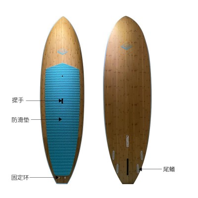 可定制玻璃纤维冲浪板站板水上桨板泡沫内芯划板SUP BOARD大桨板图2
