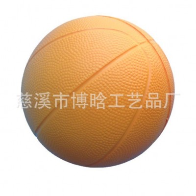 室内训练球14cm发泡篮球 PU发泡压力球 儿童玩具篮球图2