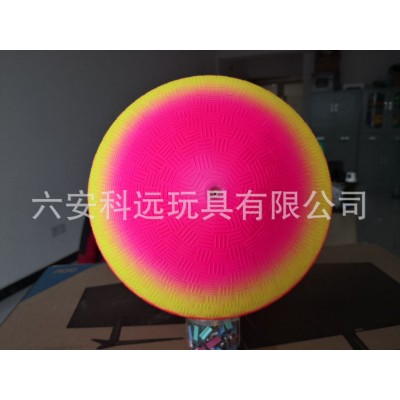 8.5寸加厚彩虹操场球，儿童充气玩具球 细腻手感，满足欧美标准图3