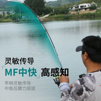 科迈雷龙武士RS炫彩枪直柄路亚竿碳素超远投翘嘴鳜鱼路亚单杆批发图4