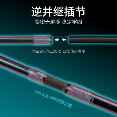 科迈雷龙武士二代炫彩路亚竿M调远投超硬碳素直柄鱼竿滑漂 路亚单图4