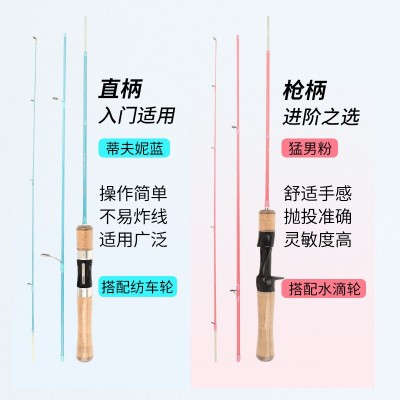 猎钓春絮弹射微物路亚竿XUL超软马口溪流实心玻纤富士便携旅行杆图2