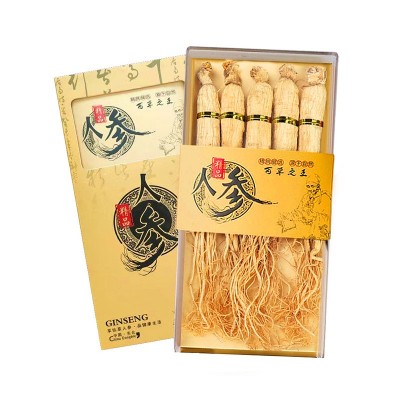 长白山人参人参白参生晒参金色人参礼盒送礼佳品自然晾晒人参批发图5