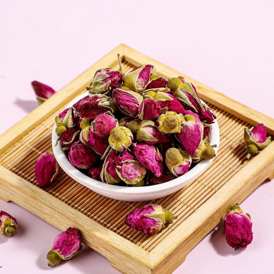 玫瑰花茶批发食用重瓣玖瑰花草茶云南特产金边玫瑰罐装100克图3