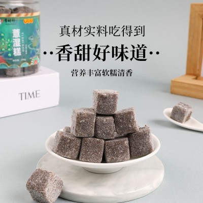 薏湿糕赤小豆芡实薏米茯苓糕零食食品营养一族罐装250克源头批发图2