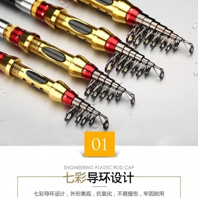 厂家批发超短小海竿1.8米-3.6米碳素矶钓竿路亚碳素鱼竿远投抛竿图3