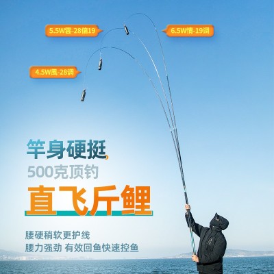 碧泉青龙钓鱼竿手竿高碳超轻超硬19调台钓竿28调黑坑鲫鲤鱼竿批发图3