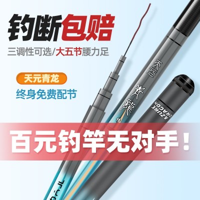 碧泉青龙钓鱼竿手竿高碳超轻超硬19调台钓竿28调黑坑鲫鲤鱼竿批发图2