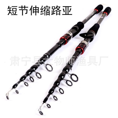 伸缩路亚竿超轻便携振出式超硬远投竿全水域通用碳素路亚竿小海竿图4